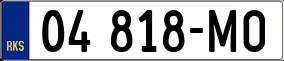 Trailer License Plate